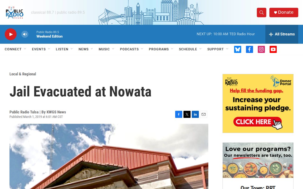 Nowata County Jail detainee transfer coverage showing why absence is not release proof